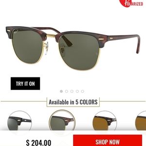 Rayban polorized clubmasters